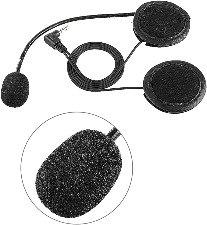 Keenso-Auriculares-con-microfono-y-clip-para-motocicletas-V4V6